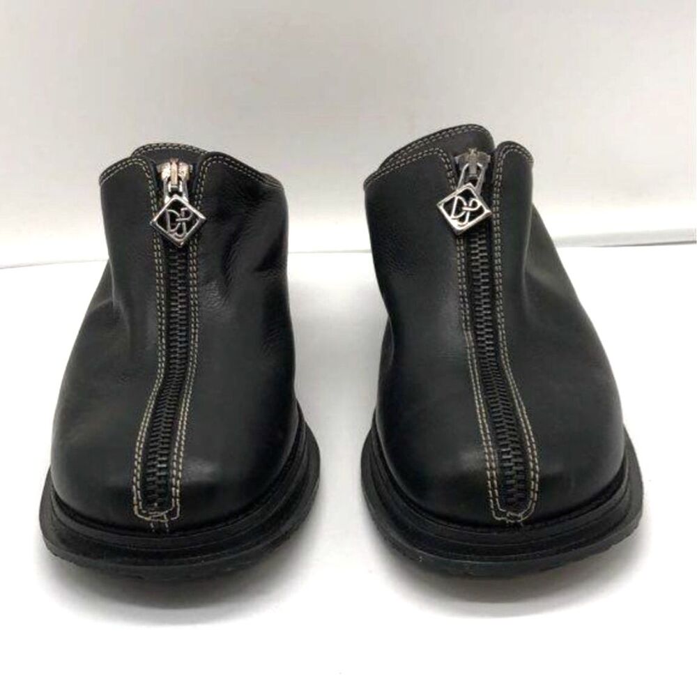 Donald J Pliner Black Leather Mules - Size 7.5 - NWOT